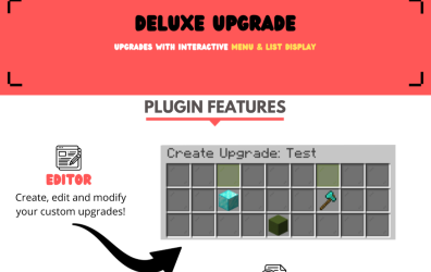 ✅ DeluxeUpgrade ✅ [ ItemsAdder, Oraxen and Vanilla!] ⭕ [1.16 - 1.21 ] ⭕