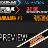 [BANNER PACK] SIX(6) AE Adobe After Effects minecraft server banner templates - FOUR 2D, TWO 3D.