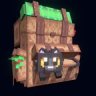 Kitty backpack made in block bench