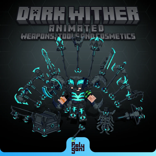 Dark Wither Animated Weapons and Tools Set (64x)