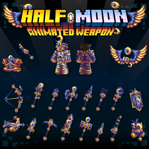 Half Moon Animated Weapon Set