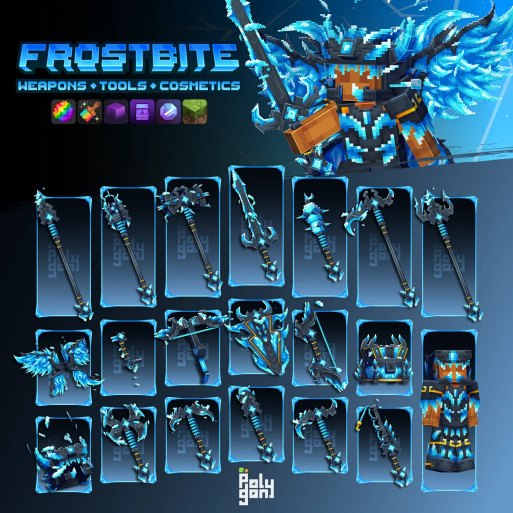 Frostbite Animated Weapons and Tools Set (64x)