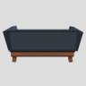 free low poly couch model