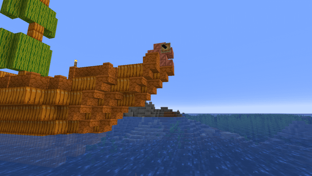 i'm bad at building and dont know anything abouth ships but i like the disingn (ignor the fackt its made out of pumpkin)