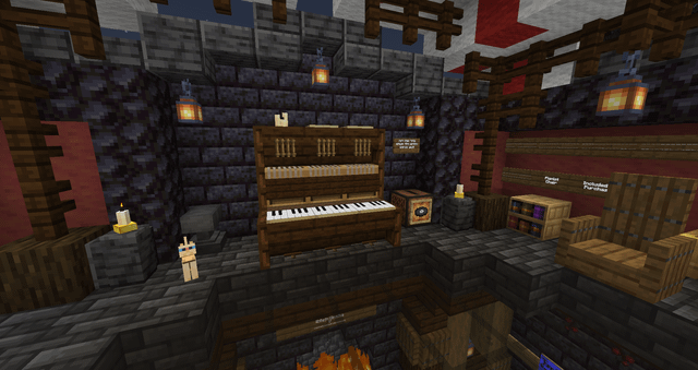 I made a realistic Piano in Minecraft (: Link to the YT short explaining how I made it in the comments. tell me what you think. 