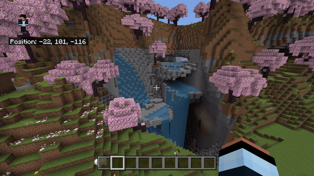 I found this amazing cherry lagoon in a mountain range