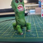 I made a realistic creeper from polymer clay