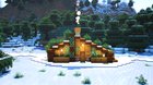 I Built a Cozy Snow Cabin!!