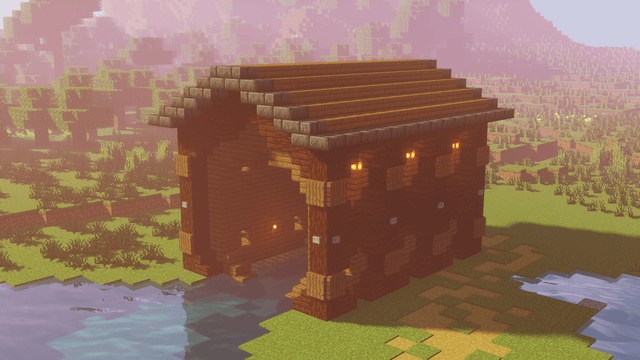 I made this boathouse in my survival world, and i'm curious to get some feedback. Anything i can improve on moving foward? I've also considered making a tutorial on Youtube for it. Please let my know, what you think :)