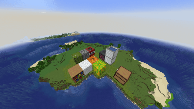 I built gigantic blocks hiding my auto farms in Survival Minecraft!