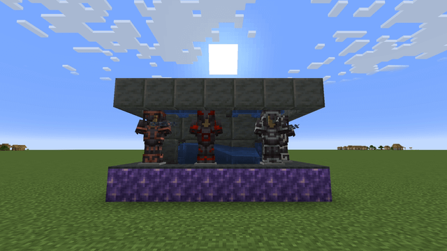 I made a revolving armor stand display for Java & Bedrock 