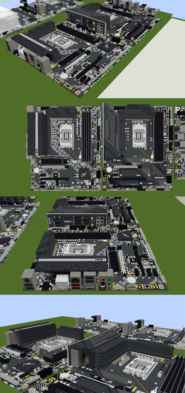 Just recreated the MSI's PRO B660-A DDR4 and MAG H670 TOMAHAWK WIFI DDR4 in Minecraft 1.12.2 two days ago.