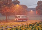 I built a scene with a tram in the fall