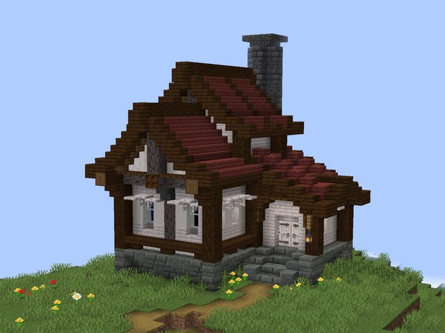 i built wooden house using pale oak (in the new snapshot) it mixes well with other blocks.