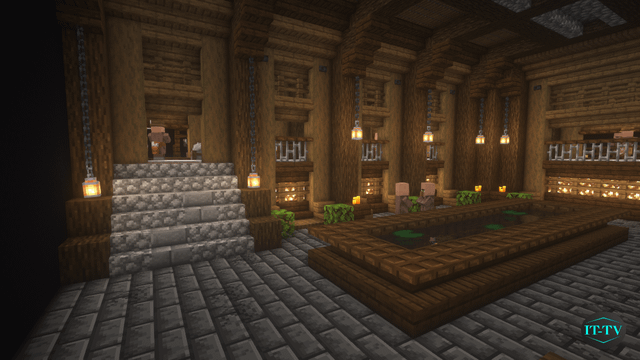 Villager Trading hall Design- Tutorial link in the comments - Hope you all like it :)