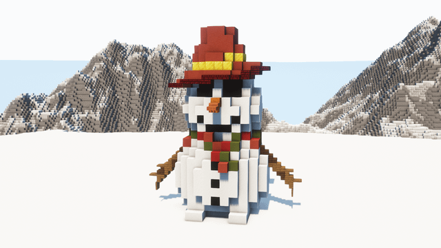 I built a snowman!