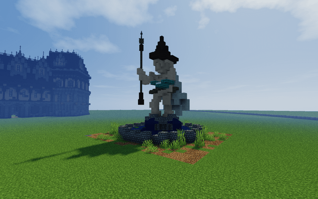 I built a wizard statue!