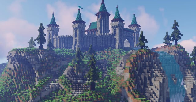 I tried some terraforming below my castle