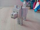 I made my dog from Minecraft in school, because I was bored