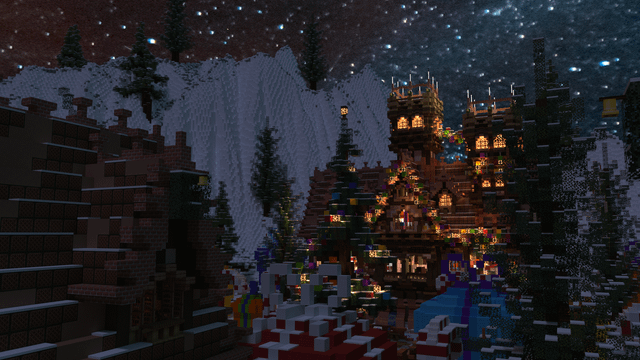 I know its close to easter but please enjoy this render of a Christmas marketplace map I made :)