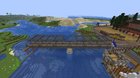 I built a truss bridge from my city to my not yet done mining town