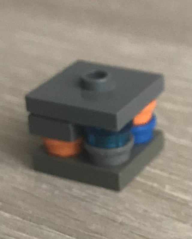 I made a deepslate copper ore in lego