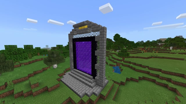 I decided to fix up a ruined portal