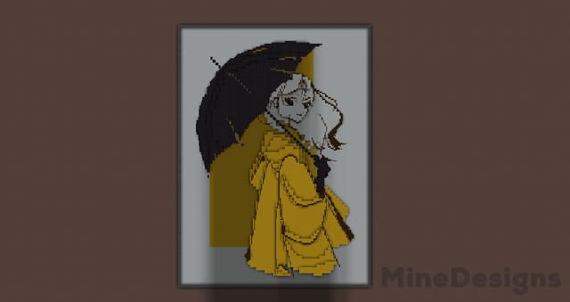 Girl and Rain. My first 3d art, what do you think?