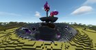 I decorated my world spawn with the best build I have ever made - The Mystic Basin