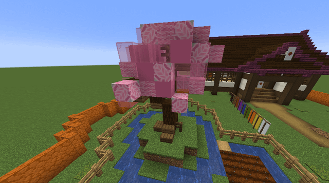 I changed the design of my cherry blossom tree in the dojo build I had posted a while ago