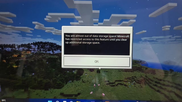 i just got minecraft on windows but it says i am out of storage. I need to know how i can clear up some space