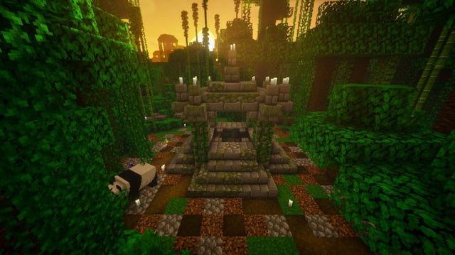 I built a Jungle Temple Underground Base | Longplay is up on YT (link in comments)