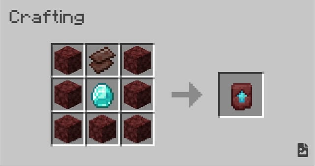 I made a custom crafting recipe for the netherite template...