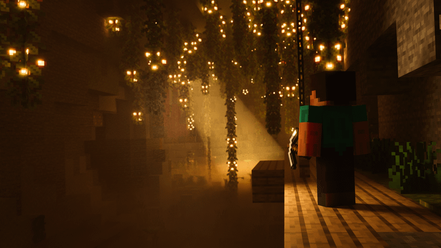 I made a render of the new lush caves!