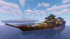 I made a 16-century Japanese-style ship but designed it like a modern destroyer. First time building anything like this so the ship is pretty small compared to what I usually build.