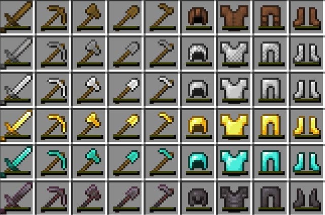 I managed to get every tool and armour piece down to exactly 1 durability. This includes shears, tridents etc.