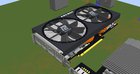 Just recently built the Powercolor's RX 6600 Fighter graphics card in Minecraft with MCEdit and render in Minecraft 1.12.2.