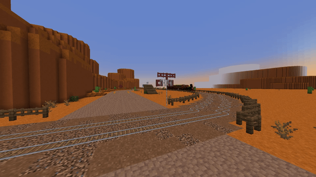 I made train in Minecraft without mods!