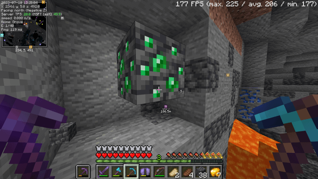 I found deepslate emeralds, i was mining iron only sadly i dont have silktoch