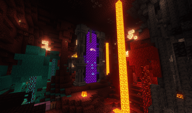 I built the nether in the overworld!