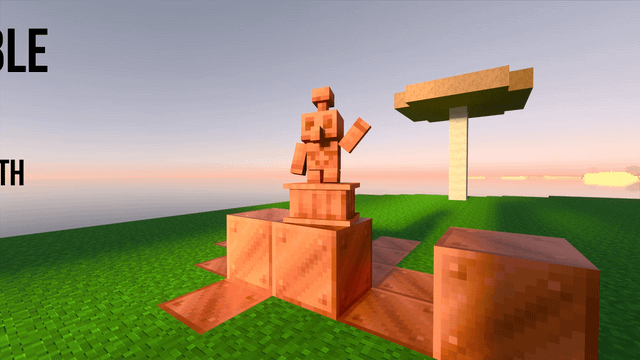 I made a craftable statues add-on for bedrock minecraft! Feedback is appreciated!