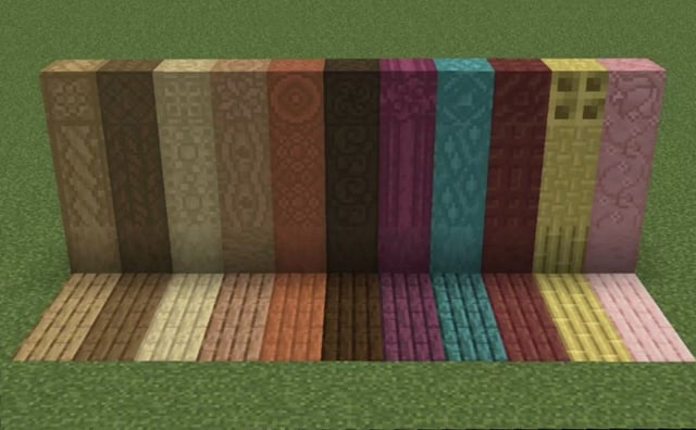 I'd like to share my carved wood texture pack with y'all! Links for both bedrock and java are in the description