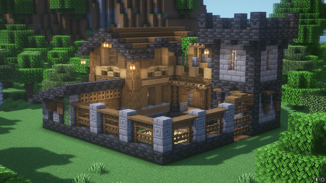 I built a Fortified House in Minecraft. Thoughts?