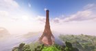 Made the Eiffel Tower in survival with my friend (Mods were used, but not heavily)