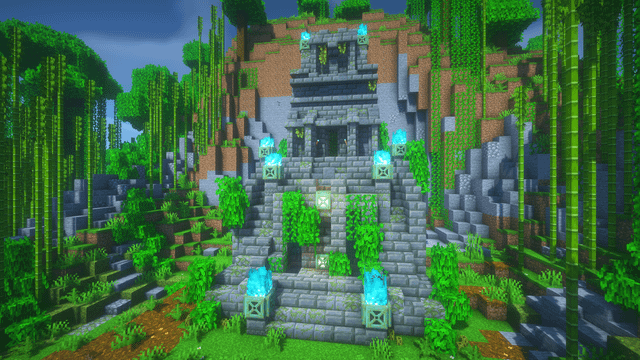 I made a Jungle Temple (with Mine Entrance), hope you like it :)