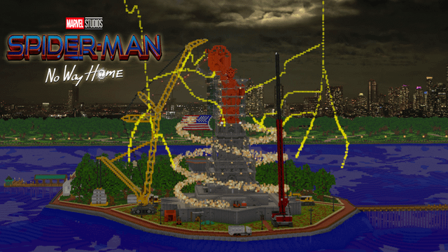 I recreated the final battle from Spider-Man No Way Home in Minecraft!