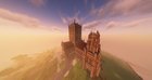 I build a massive mimic cathedral for my modded survival base, still need to do some terraforming though. took about 50,000 blocks of deepslate and other things.