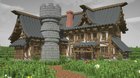 I made a medieval house from small blocks using the mod - Chisels and Bits. All details are made from small blocks.