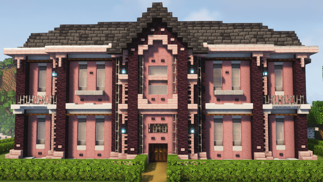 I made a cherry wood mansion, what do you think? feedback and suggestions are welcome!