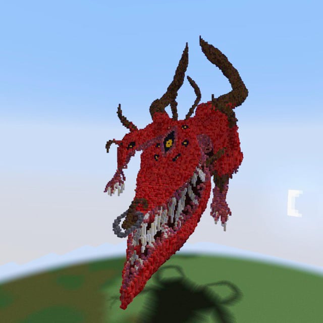 I was bored and I did this weird looking dragon head